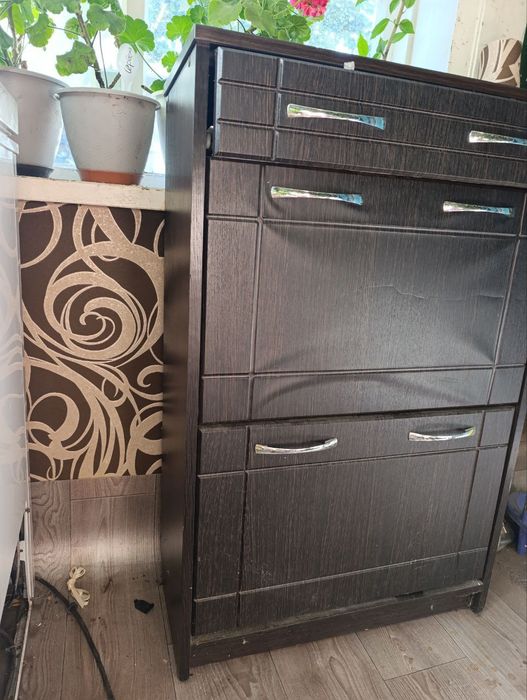 Шафа комод для взуття в доброму стані. Має 2 висувні шухляди для збері