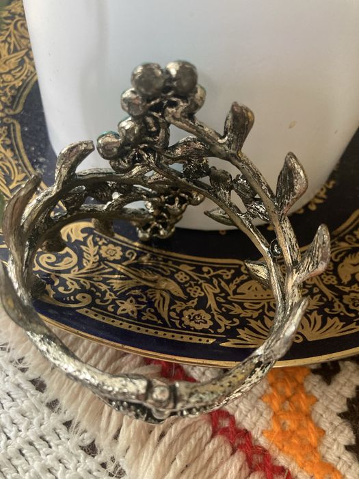 Bransoletka metal cyrkonie