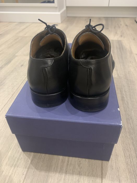 Pantofle Oxford Miler Menswear skóra szerokie