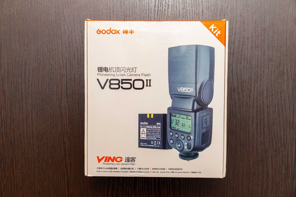 Вспышка мануальная Godox Ving V850 II как новая полный комплект