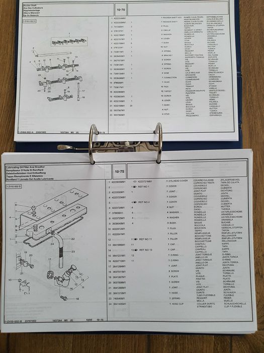 MASSEY FERGUSON 6270 , 6280 , 6290 katalog części DRUKOWANY