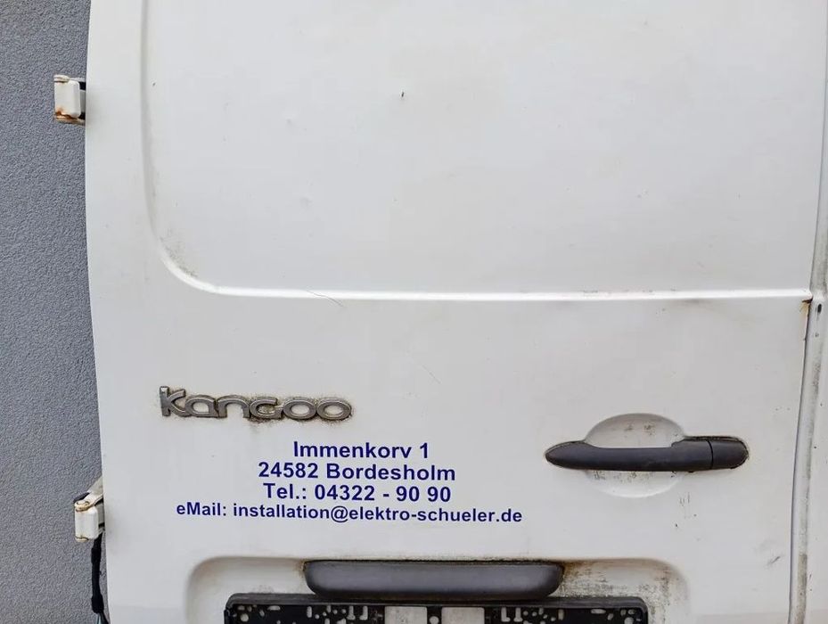 drzwi tylne lewe tył kompletne renault kangoo ii iii 2008-2021 białe
