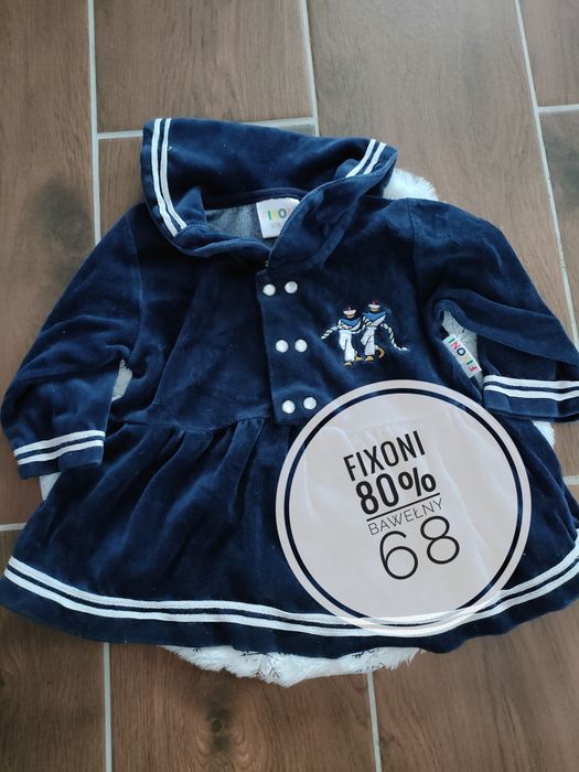 Sukienka grubsza, zimowa 68, bawelna