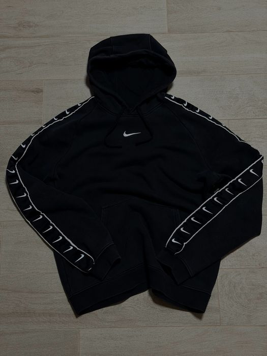 Оригінальне Худі Nike чорне на лампасах
