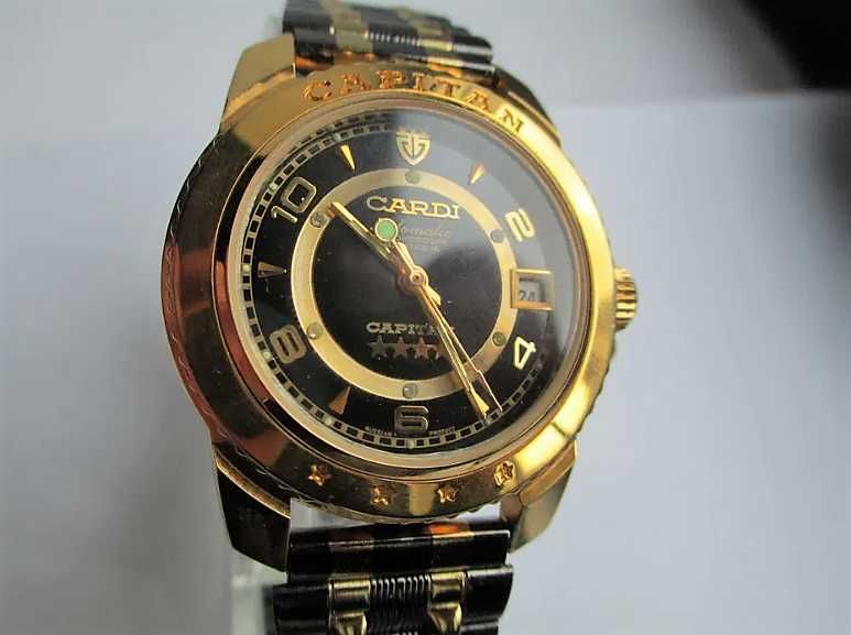 Zegarek CARDI CAPITAN GOLD Automatic-Pozłacany Uniseks !!!