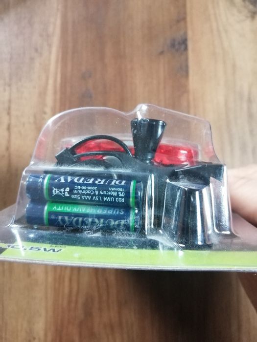 Zestaw rowerowy lampka + zamknięcie