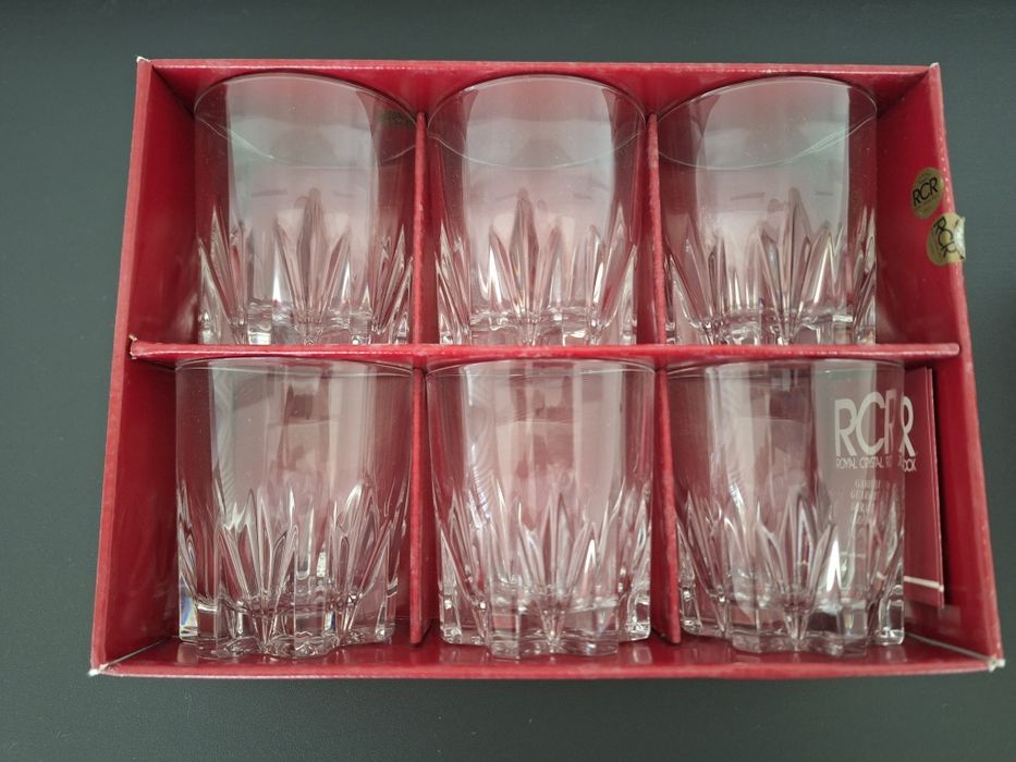 Conjunto de 6 copos Double Old Fashioned  em cristal