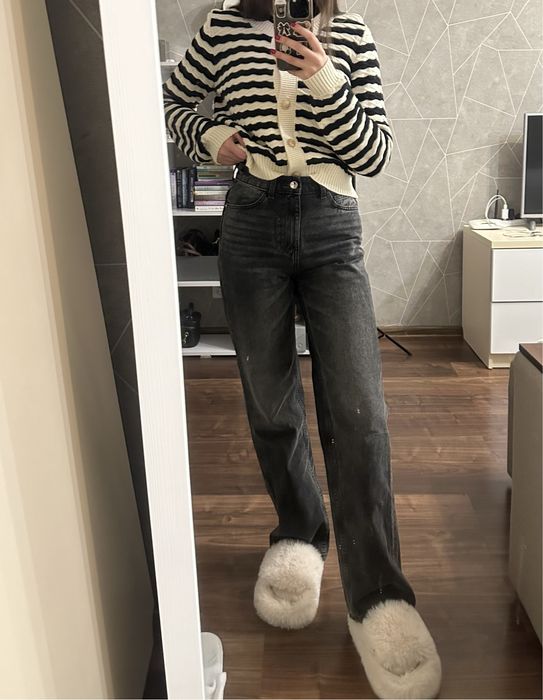 женские джинсы regular fit zara 34p