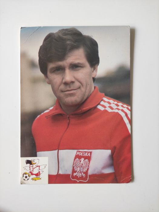 Pocztówka Włodzimierz Smolarek Widzew Łódź PRL