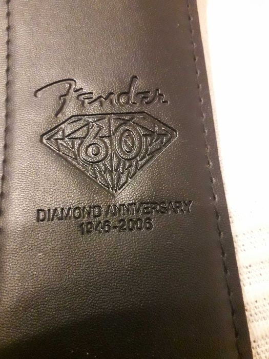 Pas, pasek skórzany z logo Fender do gitary elektrycznej, akustycznej