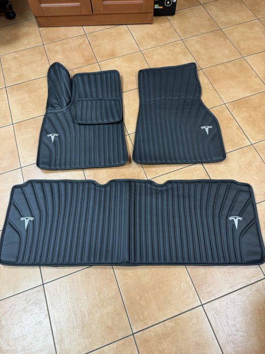 Коврики в салон Tesla S кожа