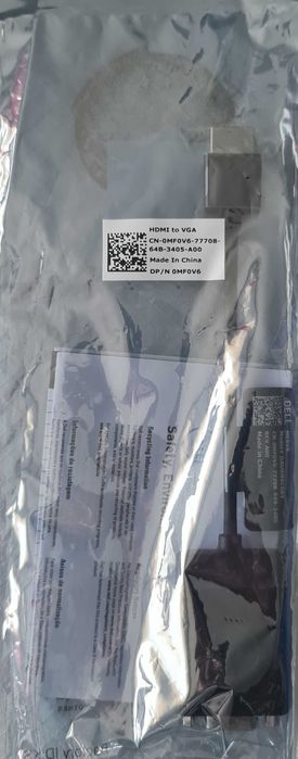 Adaptador Dell HDMI (M) para VGA (F)