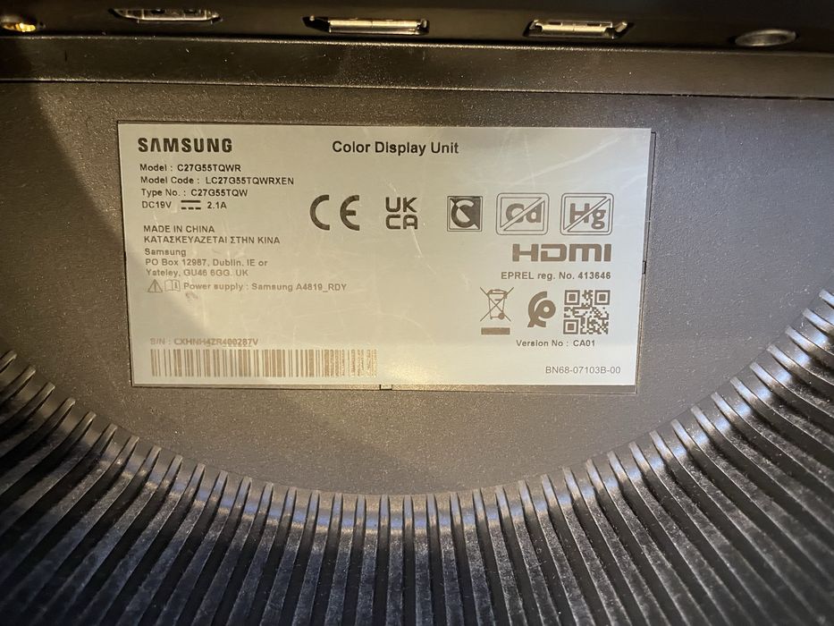 Monitor Samsung C27G55TQWR