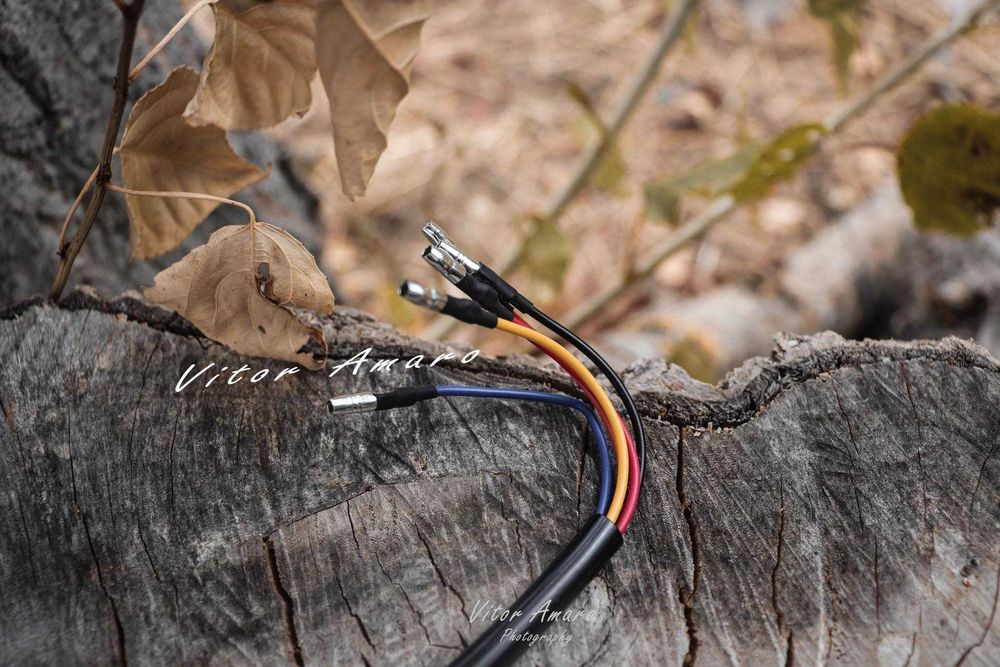 Suporte com Piscas/Luz Led Matrícula Moto Cafe Racer(3 Cores)