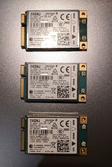 Dell DW5550 DW5560 WWAN 3G Ericsson