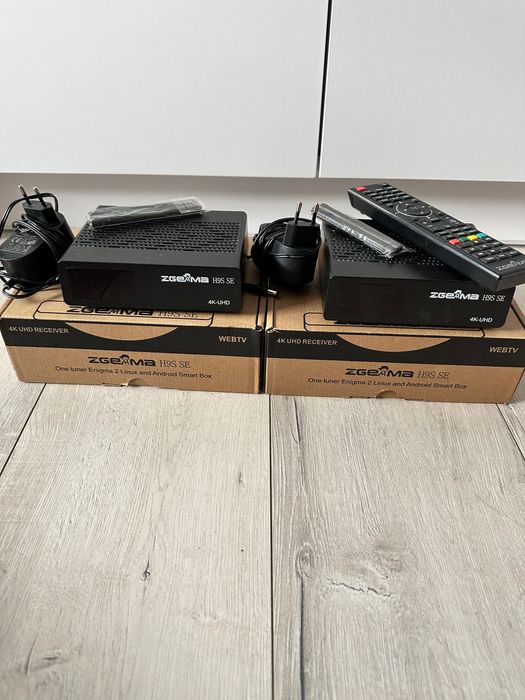 Dwa tunery Zgemma H9S SE