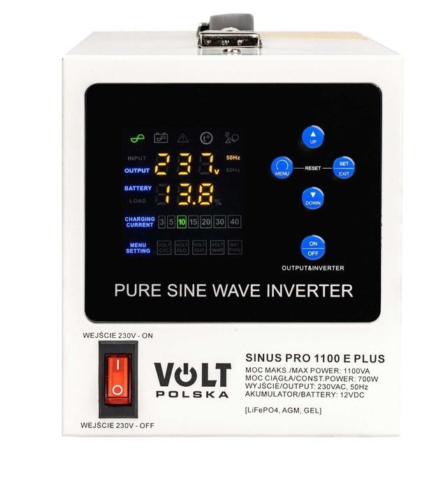 ДБЖ/UPS Volt Polska SINUS PRO 1100E PLUS 12V 700/1100W (3SPM11012M)