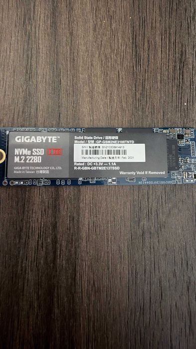 Gigabyte NVMe SSD M.2 2280 1TB