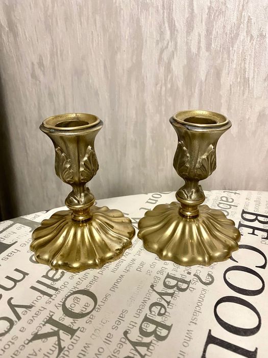 Парные  подсвечники 4 клейма! Підсвічники Свічники