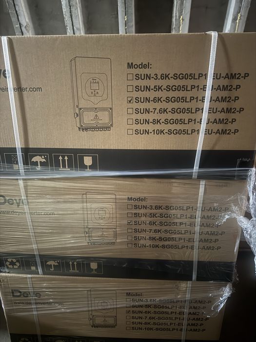 Гібридний інвертор DEYE SUN-6K-SG05LP1-EU 6 кВт, 1 фаза, 48V