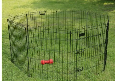 Kojec Klatka Zagroda Modułowa Dla Psa Kota 8 Paneli 63cm NOWY