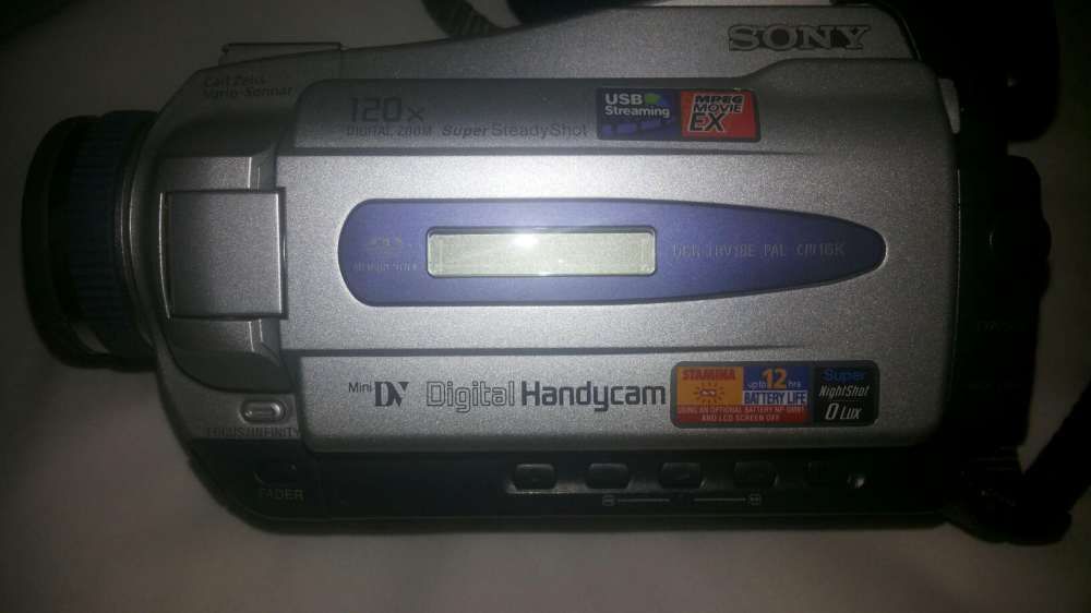 Câmara de filmar sony