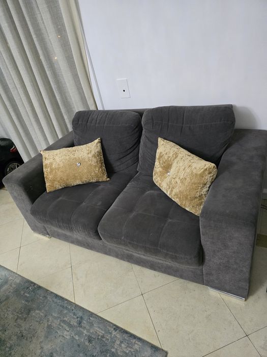 Sofá para sala-cinzento como novo