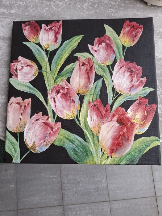 Pink Tulips Canvas