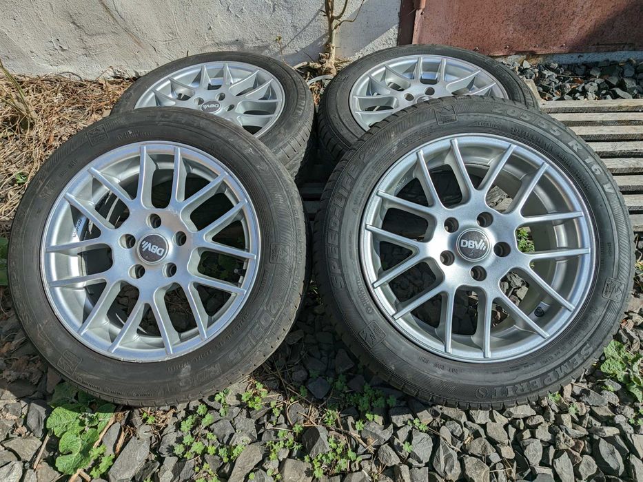 Диски DBW R16 5x112 ET35 Audi VW Passat Golf Skoda Octavia Mercedes A4 шини літо 205/55R16