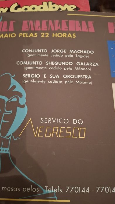 Conjunto Jorge Machado Shegundo Galarza Sergio Maxime cartaz 1957