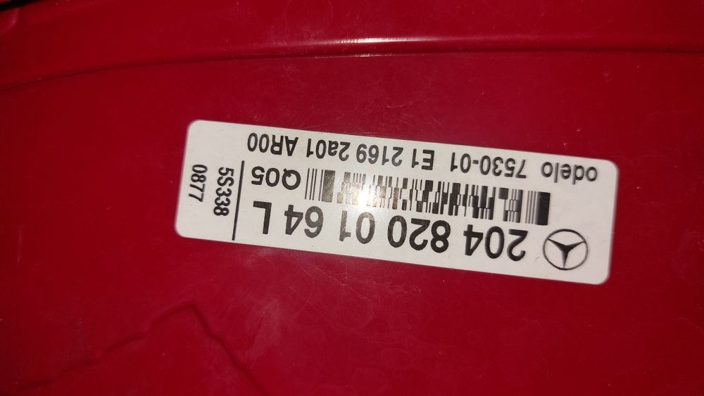 Farolim trás esquerdo Mercedes w204 C