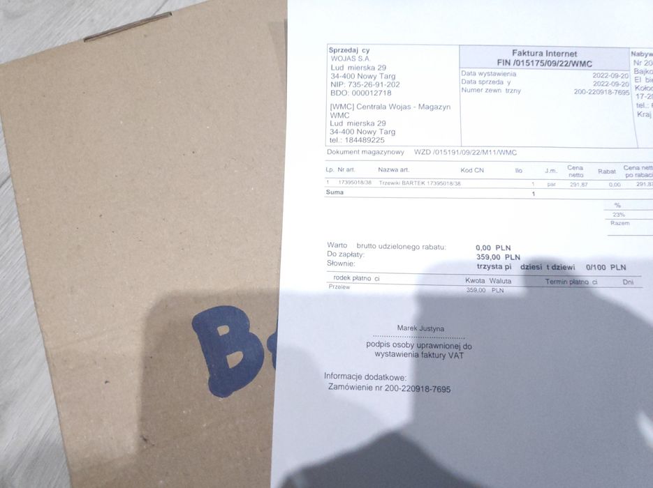 Buty zimowe Bartek roz. 38, nowe