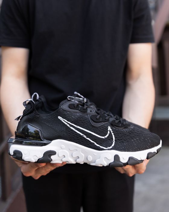 ТОП! Кросівки Nike React Vision Black White 41 42 43 44 45