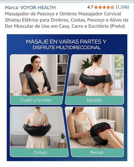 Massajador cervical