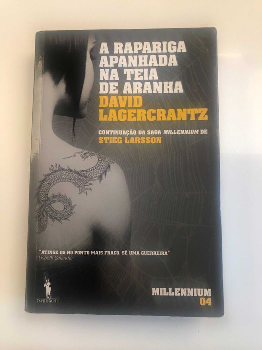 A Rapariga Apanhada na Teia de Aranha, David Lagercrantz Lumiar • OLX.pt