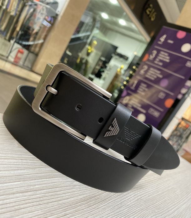 Ремень мужской кожаный (ar857)/ ремінь чоловічий шкіряний