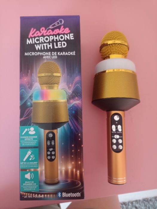 Mikrofon premium bezprzewodowy karaoke Bluetooth zabawka dla dzieci