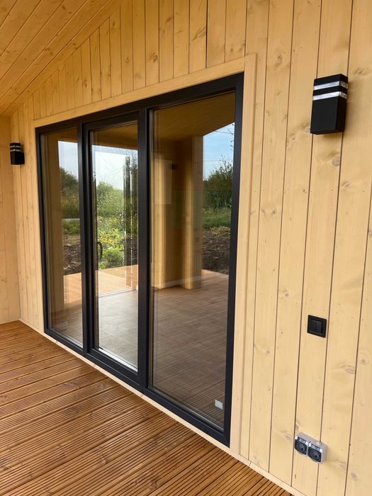 Каркасний будинок 52 м2 з терасою. Фундамент та меблі під ключ