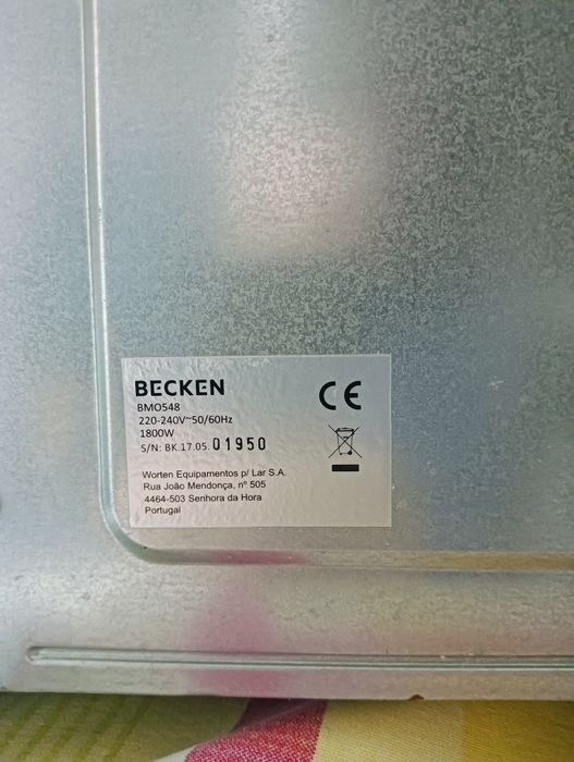 Forno Becken modelo BM0548