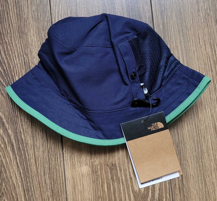 The North Face NOWA czapka rybaczka S/M kapelusz wędkarski navy zielony granatowa
