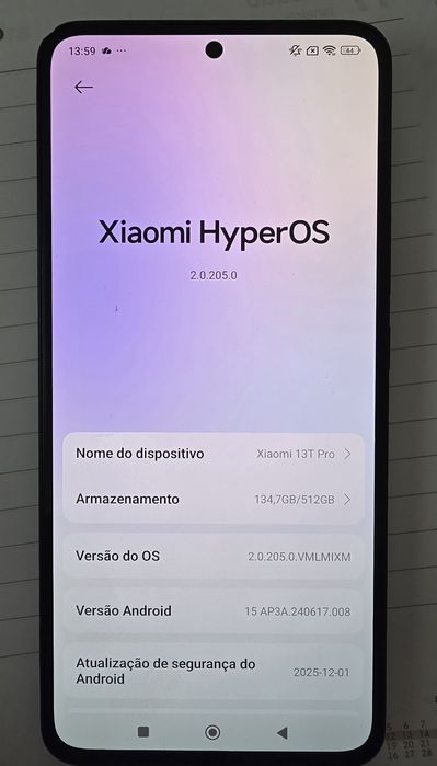 Smartphone XIAOMI 13T Pro 6.67" - 12 GB -/512 GB - Preto
