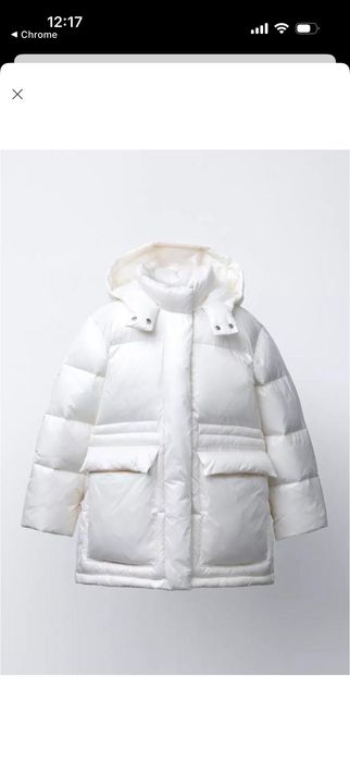 Пуховик zara 156 нова колекція