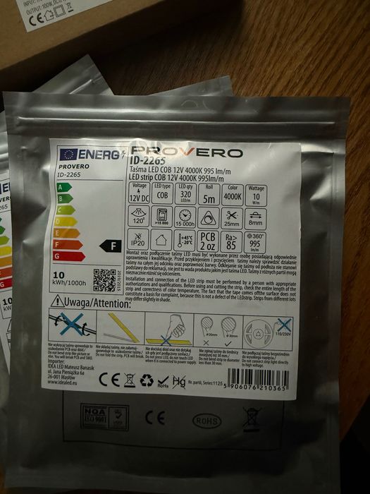 Oświetlenie taśma LED 15m (3x5m) + 2 zasilacze 12V 100W NOWE
