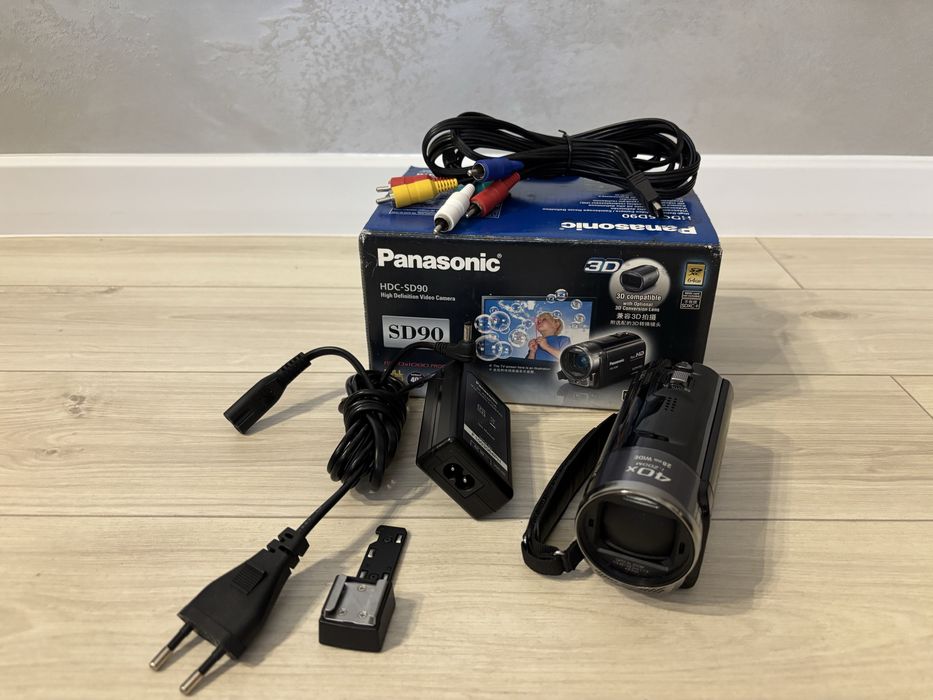 Kamera Panasonic HDC-SD90 komplet, bardzo udany model
