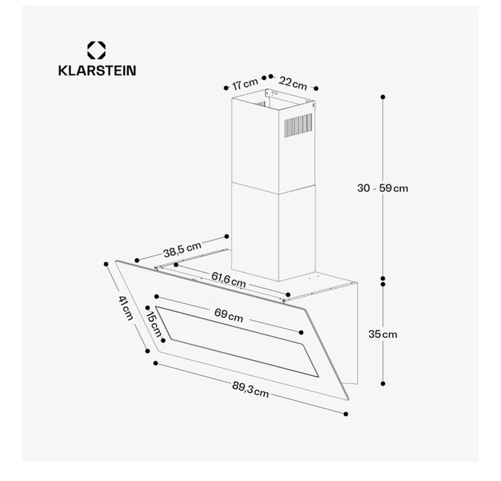 Okap kuchenny SleekAir  90 cm
