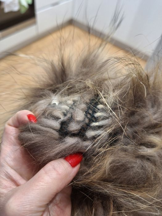 Opaska na głowę - futro lisa naturalne - Nowa