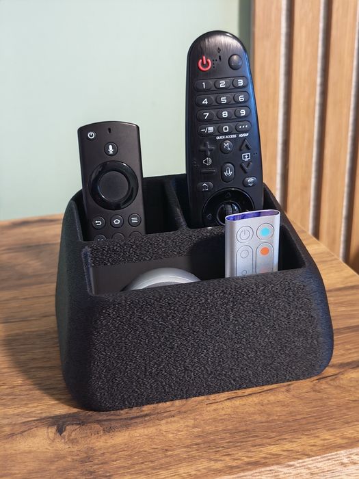 Organizador de Comandos e Controles Remotos  Suporte de Mesa Moderno Preto