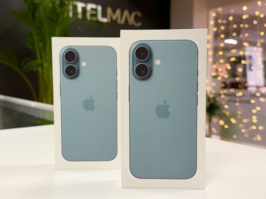 Apple iPhone 16 128GB 5G • Teal • 0 CYKLI • Gwarancja • Raty 0%