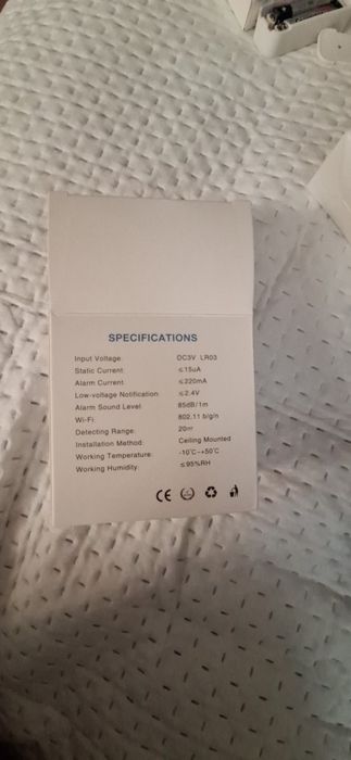 Detector incêndio/Fumo, CO2 (Novo) wifi tuya