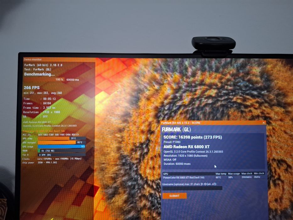 Pc AMD RX 6800XT RYZEN 5 5500 16GB RAM 3200MHZ SSD 120GB HDD 1500GB